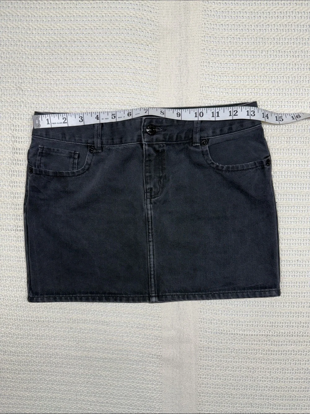 Ralph Lauren Charcoal Denim Mini Skirt